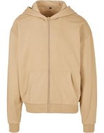 BuildYourBrand Ultra Heavy Zip Hoody 460 g/m², Heather Grey L, BY192 – U. Beige