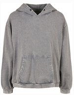 BuildYourBrand Oversize Hoody mit Acid-Waschung für Damen – Asphalt