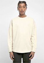 BuildYourBrand Oversized Langarm-T-Shirt mit Rundhalsausschnitt, Sand L, BY198 – Bild 1