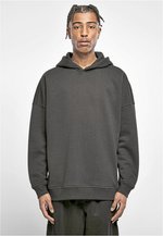 BuildYourBrand Oversized Hoody mit überkreuzter Kapuze, Grey M, BY199 – Bild 1