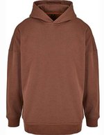 BuildYourBrand Oversized Hoody mit überkreuzter Kapuze – Bark