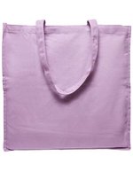 BuildYourBrand Oversized Canvas Tasche 100% Baumwolle, Black 45 x 45 cm, BY202 – Soft Lilac