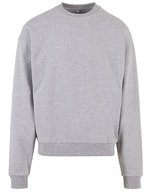 BuildYourBrand Ultra Heavy Baumwoll Crewneck Sweatshirt – Heather Grey