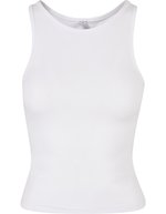 BuildYourBrand Racerback Top Slim Fit für Damen – White