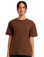 BuildYourBrand Oversize Damen T-Shirt mit Rundhalsausschnitt, White Sand XL, BY211 – Cioccolato Marrone