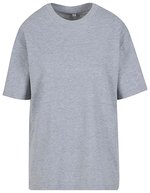 BuildYourBrand Oversize Damen T-Shirt mit Rundhalsausschnitt, White Sand XL, BY211 – Melange Grigio