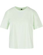 BuildYourBrand Oversize Damen T-Shirt mit Rundhalsausschnitt, White Sand XL, BY211 – Chiaro Menta