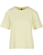 BuildYourBrand Oversize Damen T-Shirt mit Rundhalsausschnitt, White Sand XL, BY211 – Morbido Giallo
