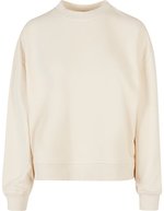 BuildYourBrand Oversized Crewneck Sweatshirt 300g/m² für Damen, White M, BY212 – White Sand
