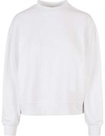 BuildYourBrand Oversized Crewneck Sweatshirt 300g/m² für Damen – White