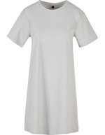 BuildYourBrand Tee-Kleid mit Rundhalsausschnitt für Damen – Light Asphalt