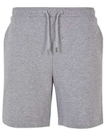 BuildYourBrand Ultra Heavy Baumwoll-Sweatshorts mit Kordelzug – Heather Grey