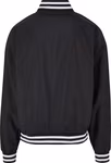BuildYourBrand Giacca college a righe con abbottonatura a pressione, Black XS, BY259 – immagine 4