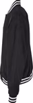 BuildYourBrand Giacca college a righe con abbottonatura a pressione, Black XS, BY259 – immagine 5