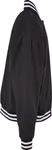 BuildYourBrand Giacca college a righe con abbottonatura a pressione, Black XS, BY259 – immagine 6