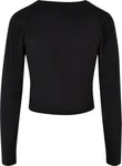 BuildYourBrand T-shirt court manches longues pour Femme, Black S, BY261 – image 4