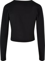 BuildYourBrand Bauchfreies Damen Longsleeve T-Shirt, Black S, BY261 – Bild 4