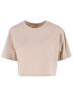 BuildYourBrand Oversized T-Shirt bauchfrei Baumwolle für Damen, Black XXL, BY264 – Cloud