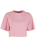 BuildYourBrand Oversized T-Shirt bauchfrei Baumwolle für Damen, Black XXL, BY264 – Morbido Rosa