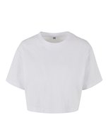 BuildYourBrand Oversized T-Shirt bauchfrei Baumwolle für Damen, Black XXL, BY264 – Bianco