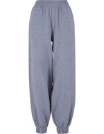 BuildYourBrand High Waist Ballon Sweatpants für Damen, Black XS, BY265 – Heather Grey