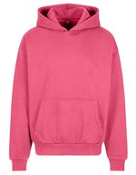BuildYourBrand Ultra Heavy Oversized Kapuzenpullover Fleece – Hibiskus Pink