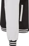 BuildYourBrand Oldschool College Jacket in Schwarz-Weiß, Black/White M, BY269 – Bild 8
