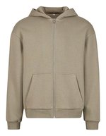 Fluffy Zip Hoody – Pale Olive