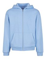 Fluffy Zip Hoody – Bleu poudre