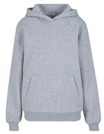 Ladies Fluffy Hoody – Heather Grey