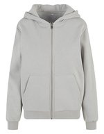 Ladies Fluffy Zip Hoody – Light Asphalt