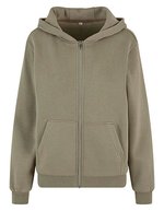 Ladies Fluffy Zip Hoody – Pale Olive