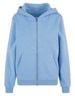 Ladies Fluffy Zip Hoody – Powder Blue