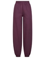 Ladies Fluffy Sweatpants – Plum Purple