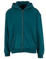 Vintage Heavy Zip Hoodie – Bottle Green