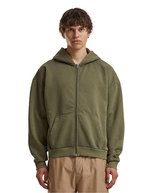 Vintage Heavy Zip Hoodie – Warm Khaki