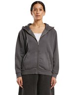 Ladies Vintage Heavy Zip Hoody – Magnet