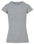 Ladies Basic Stretch Tee – Heather Grey
