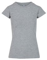 Ladies Basic Stretch Tee – Chine Gris