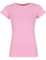 Ladies Basic Stretch Tee – Doux Rose