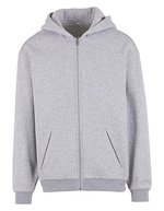 Loose Fit Zip Hoody – Melange Grigio