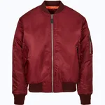 Build Your Brandit MA1 Bomber Jacket with Orange Inner Lining, Burgundy M, BYB3149 – image 2