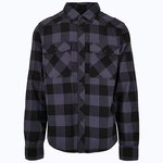 Build Your Brandit Kariertes Flanellhemd aus Baumwolle – Black-Grey