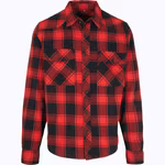 Build Your Brandit Checked Flannel Shirt made of Cotton – Red-Black