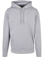 Build Your Brand Basic Basic Hoody mit Kängurutasche 270g/m², Burgundy S, BYBB001 – Melange Grigio