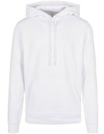 Build Your Brand Basic Basic Hoody mit Kängurutasche 270g/m², Burgundy S, BYBB001 – Bianco