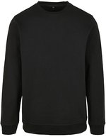 Build Your Brand Basic Basic Crewneck Sweatshirt 50/50 Baumwolle/Polyester – Black