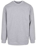 Build Your Brand Basic Basic Crewneck Sweatshirt 50/50 Baumwolle/Polyester – Heather Grey