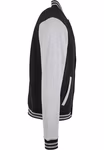 Build Your Brand Basic Basic College Jacket Navy/White XXL (BYBB004) – image 5