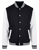 Basic College Jacket – Black/White